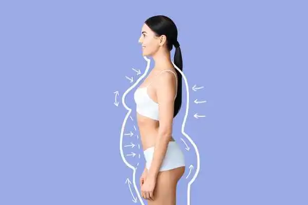 image of woman experiencing fat reduction treatment Ealing