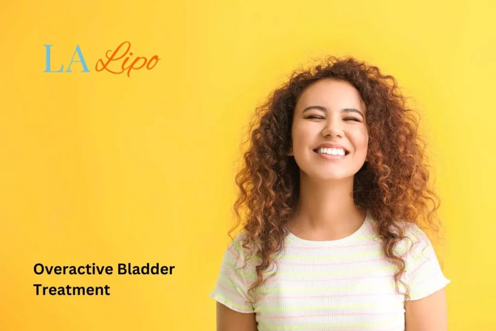 woman smiling about overactive bladder treatment Ealing solutions