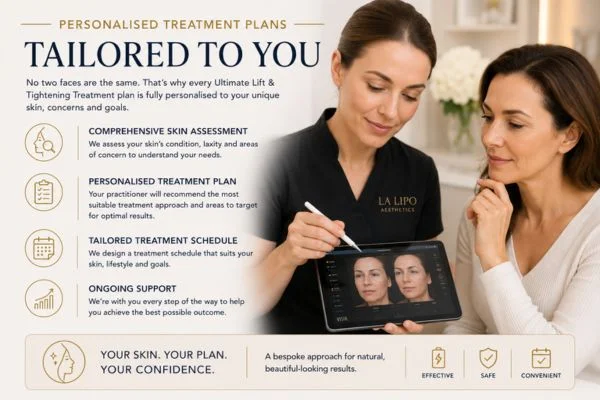 book a consultation about your ultimate lift and tighten treatment Ealing