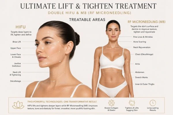 Areas of the body that can be treated - ultimate skin tighten treatment Ealing